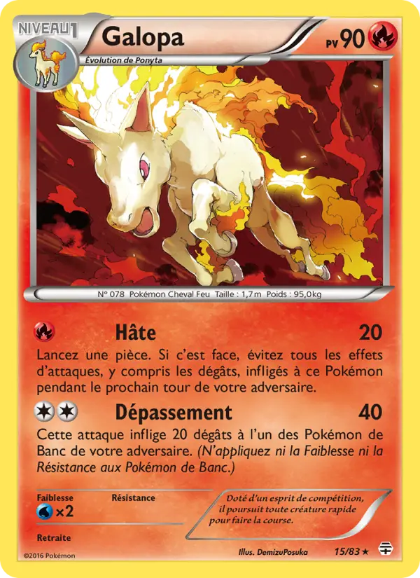 Galopa — Carte Pokémon 15 Générations