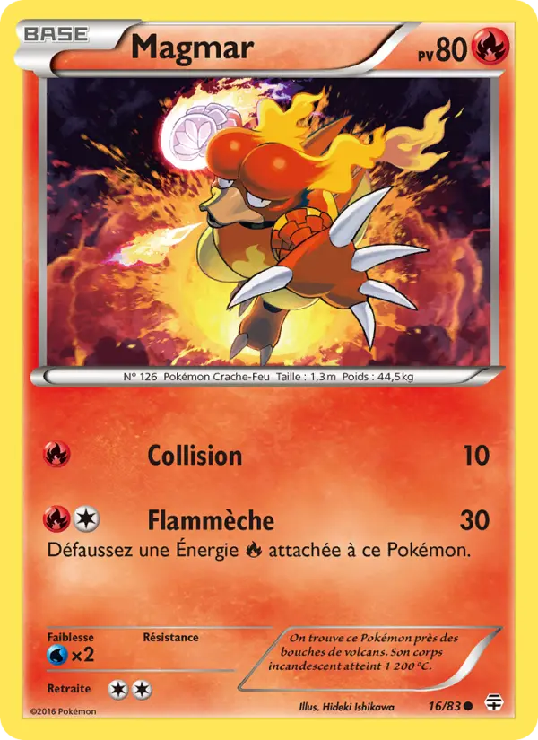 Magmar — Carte Pokémon 16 Générations