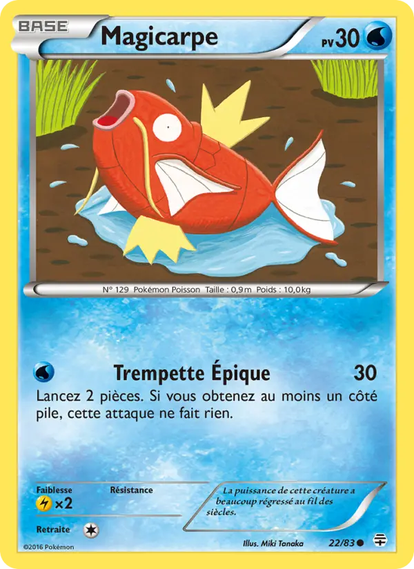 Magicarpe — Carte Pokémon 22 Générations