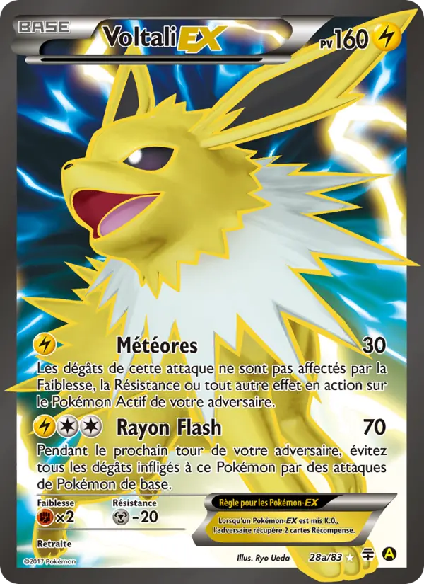 Voltali-EX — Carte Pokémon 28 Générations