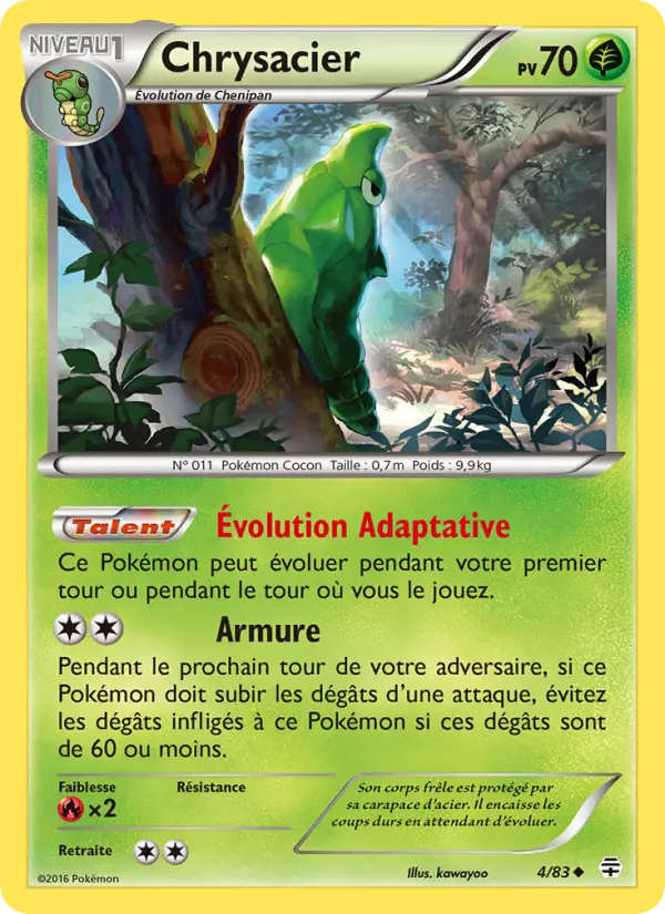 Chrysacier — Carte Pokémon 4 Générations