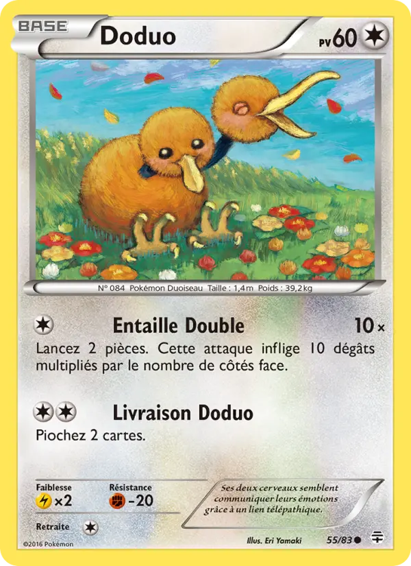 Doduo — Carte Pokémon 55 Générations