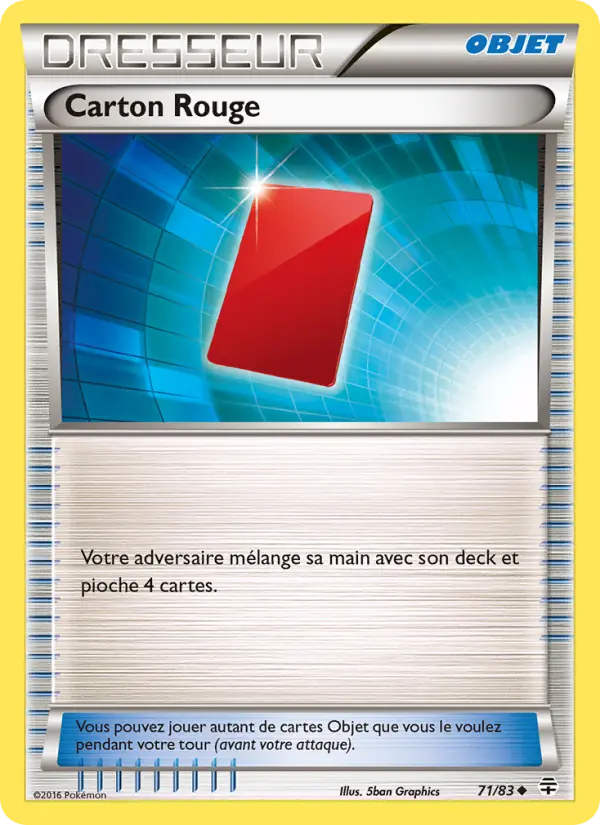 Carton Rouge — Carte Pokémon 71 Générations