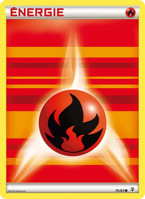 Énergie Fire de base — Carte Pokémon 76 Générations