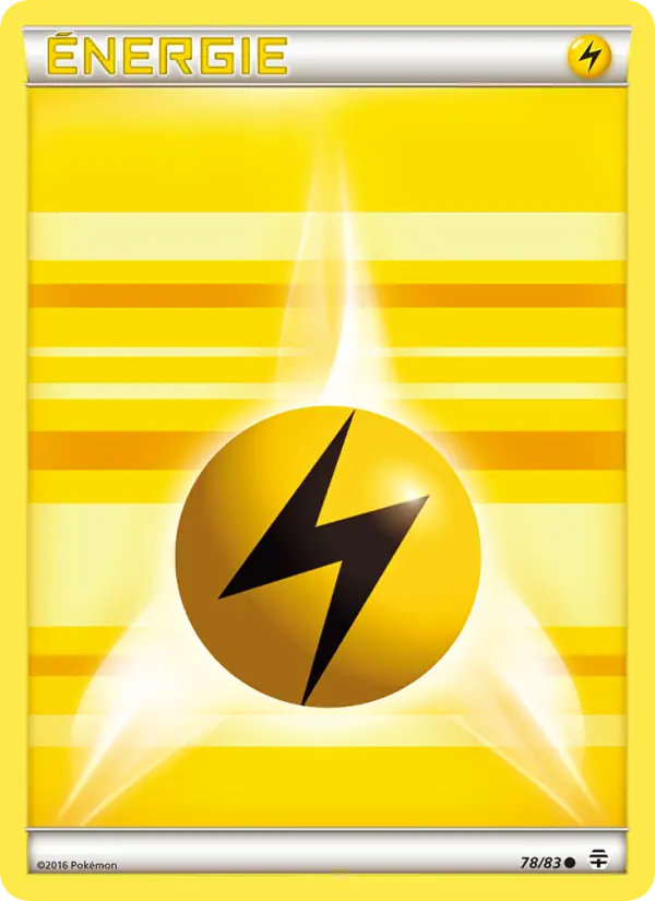 Énergie Lightning de base — Carte Pokémon 78 Générations
