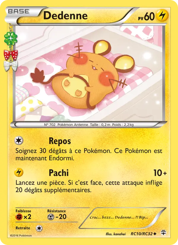 Dedenne — Carte Pokémon RC10 Générations