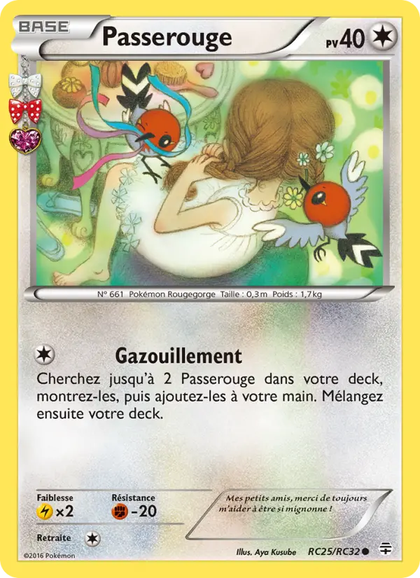 Passerouge — Carte Pokémon RC25 Générations