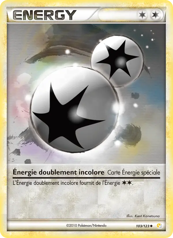 Énergie doublement incolore — Carte Pokémon 103 HeartGold SoulSilver