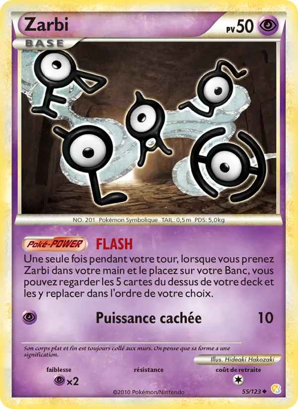 Zarbi — Carte Pokémon 55 HeartGold SoulSilver