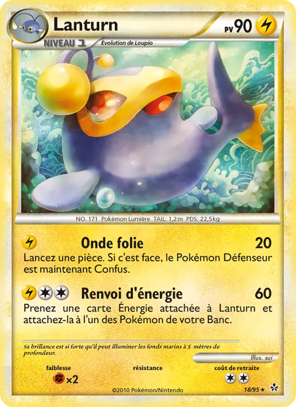Lanturn — Carte Pokémon 18 Déchaînement