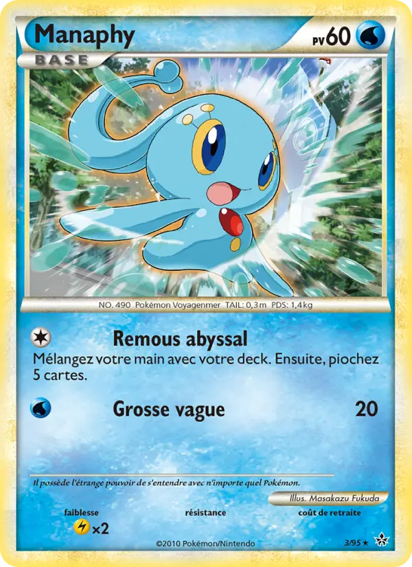 Manaphy — Carte Pokémon 3 Déchaînement