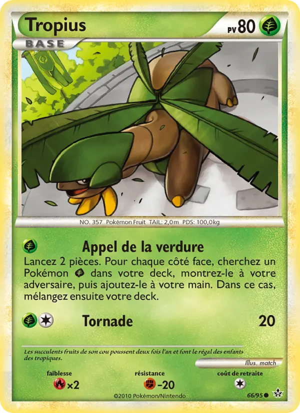 Tropius — Carte Pokémon 66 Déchaînement