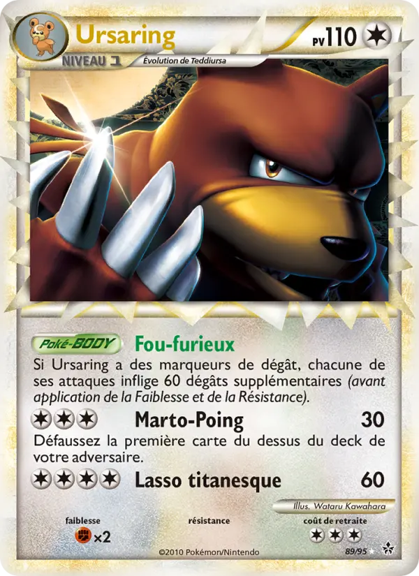 Ursaring — Carte Pokémon 89 Déchaînement