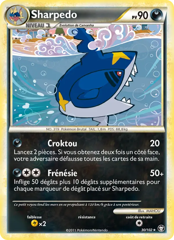 Sharpedo — Carte Pokémon 30 Triomphant
