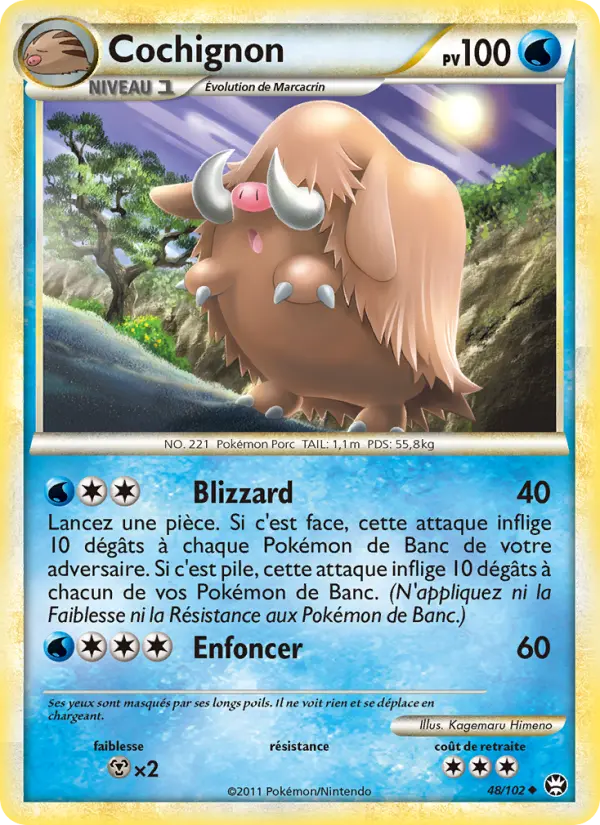 Cochignon — Carte Pokémon 48 Triomphant