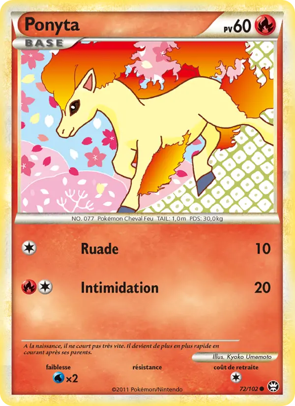 Ponyta — Carte Pokémon 72 Triomphant