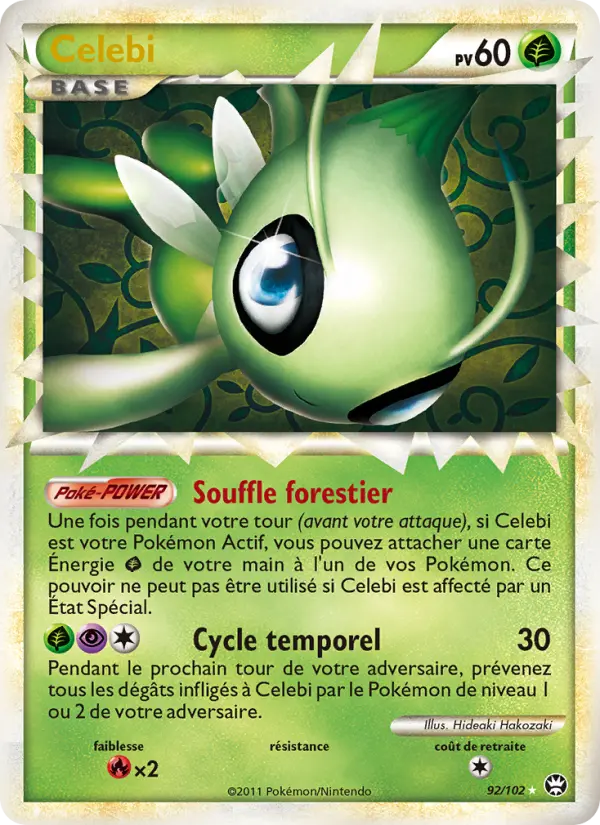 Celebi — Carte Pokémon 92 Triomphant
