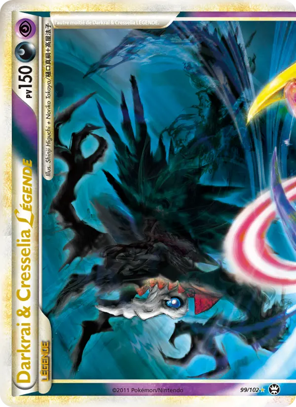 Darkrai & Cresselia LÉGENDE — Carte Pokémon 99 Triomphant