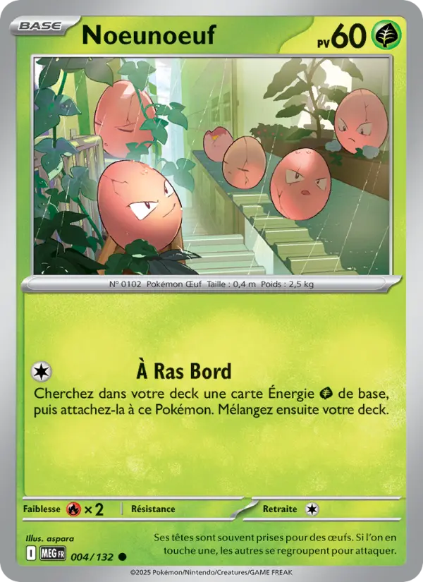 Noeunoeuf — Carte Pokémon 004 Méga-Évolution