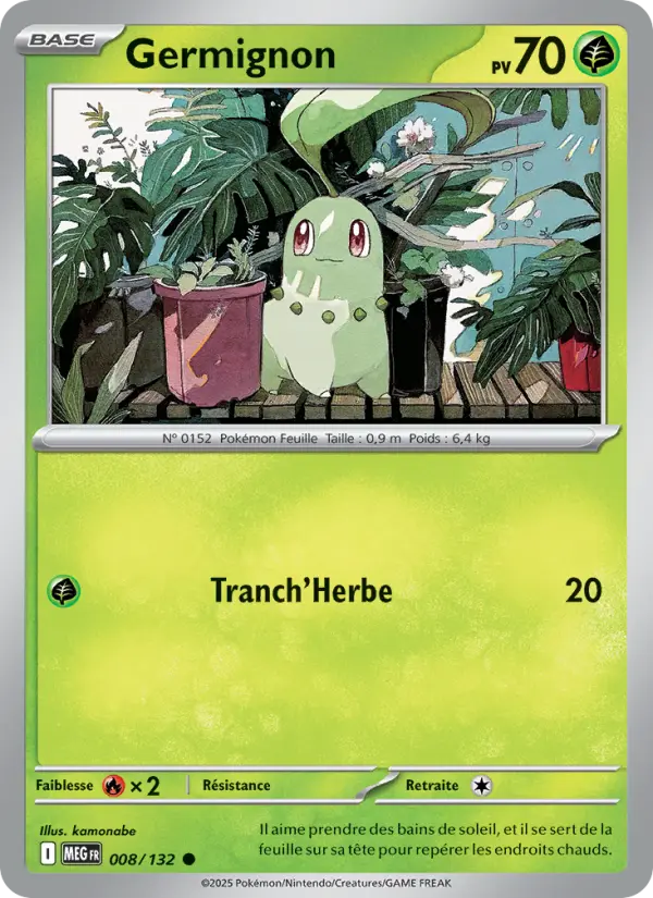 Germignon — Carte Pokémon 008 Méga-Évolution