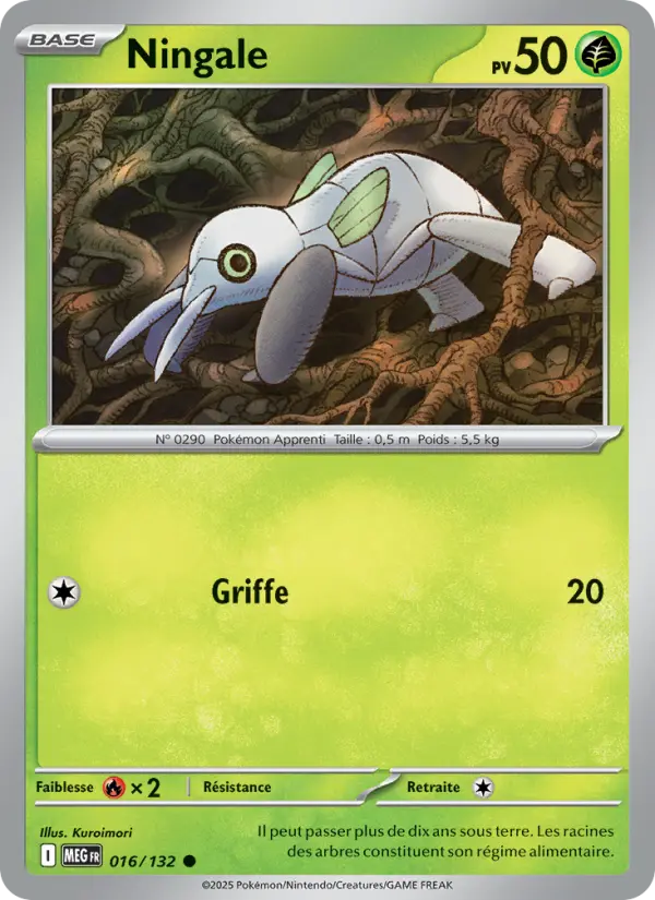 Ningale — Carte Pokémon 016 Méga-Évolution