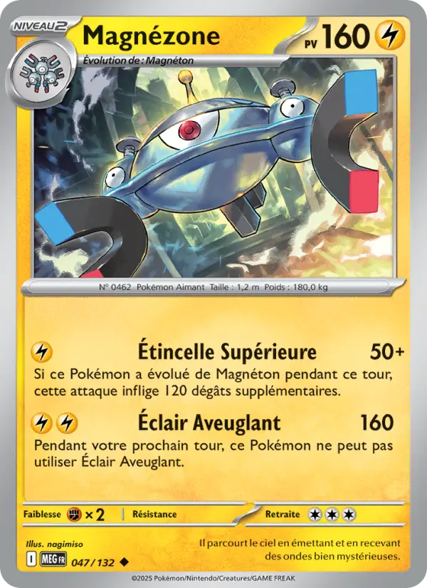 Magnézone — Carte Pokémon 047 Méga-Évolution