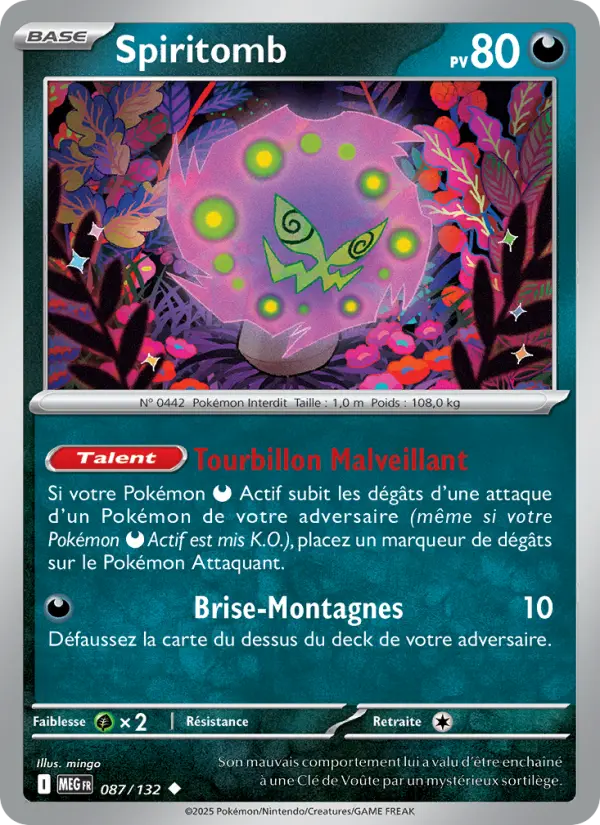 Spiritomb — Carte Pokémon 087 Méga-Évolution