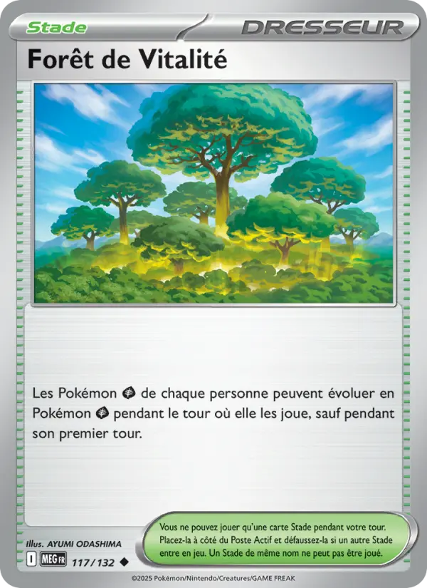 Forêt de Vitalité — Carte Pokémon 117 Méga-Évolution