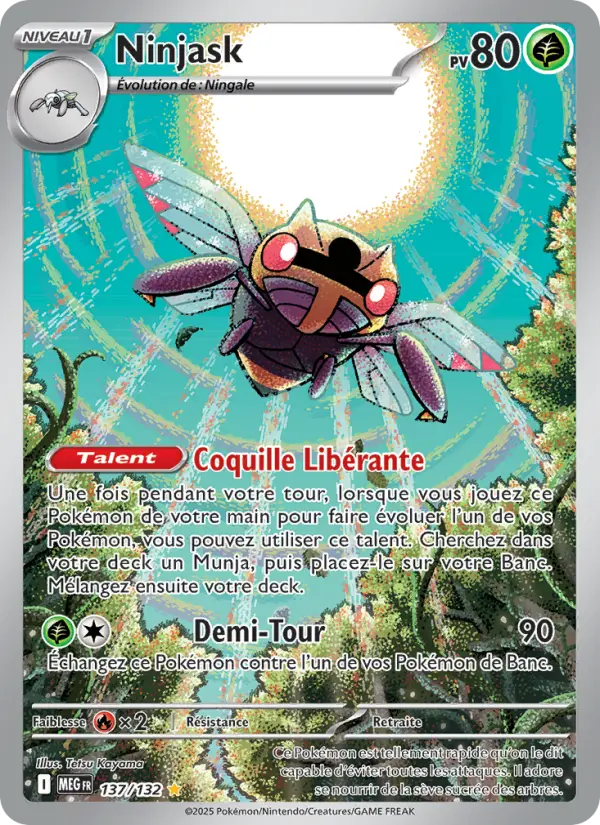 Ninjask — Carte Pokémon 137 Méga-Évolution