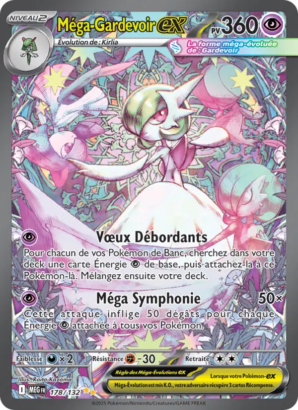 Méga-Gardevoir-ex — Carte Pokémon 178 Méga-Évolution