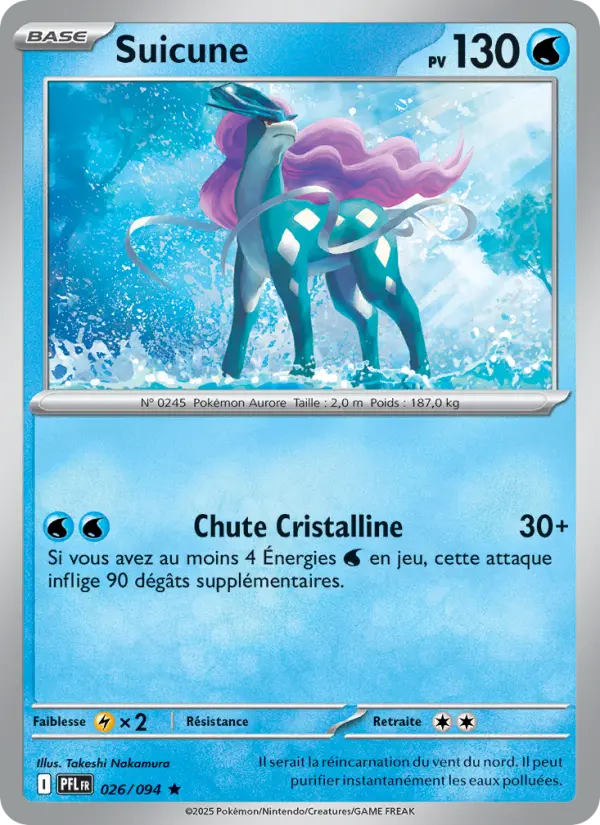 Suicune — Carte Pokémon 026 Flammes Fantasmagoriques