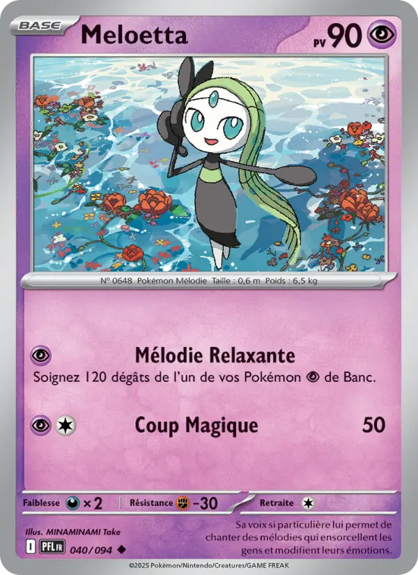 Meloetta — Carte Pokémon 040 Flammes Fantasmagoriques