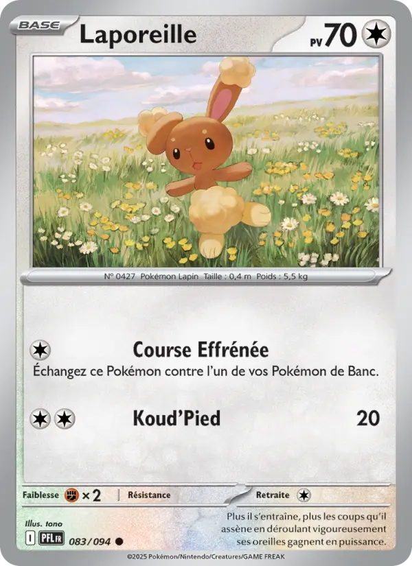 Laporeille — Carte Pokémon 083 Flammes Fantasmagoriques