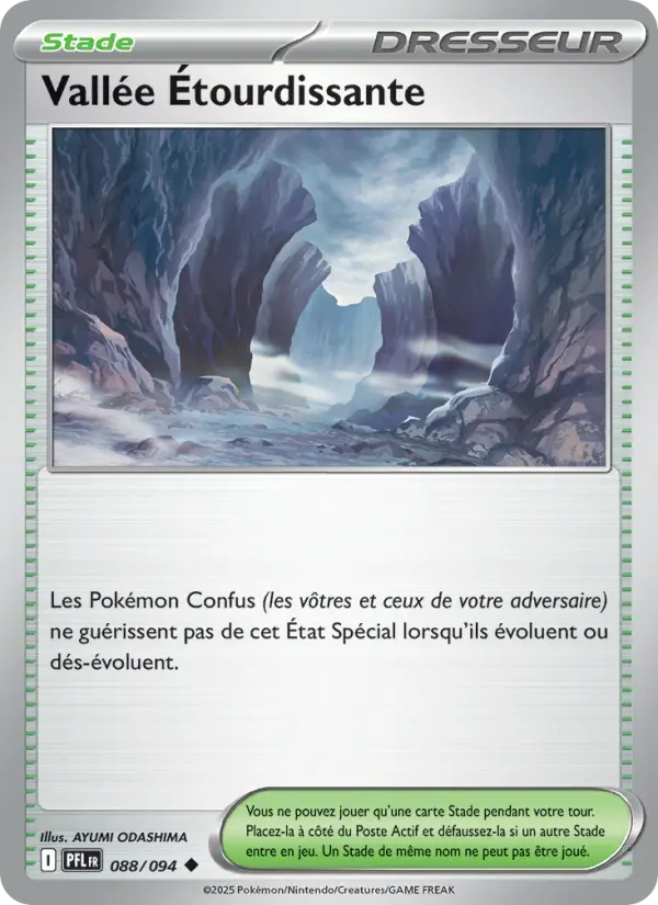Vallée Étourdissante — Carte Pokémon 088 Flammes Fantasmagoriques