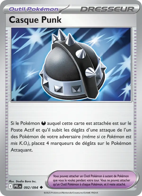 Casque Punk — Carte Pokémon 092 Flammes Fantasmagoriques