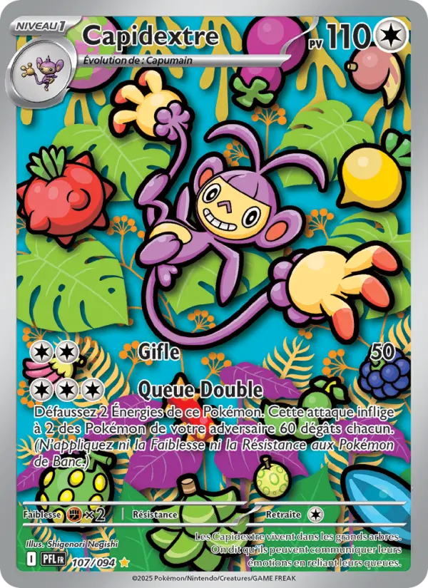 Capidextre — Carte Pokémon 107 Flammes Fantasmagoriques