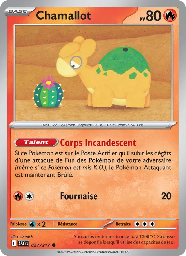 Chamallot — Carte Pokémon 027 Héros Transcendants