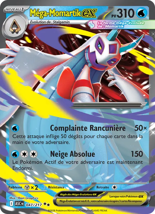 Méga-Momartik-ex — Carte Pokémon 047 Héros Transcendants