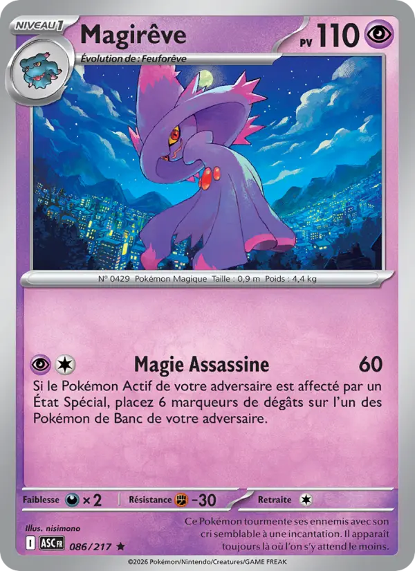 Magirêve — Carte Pokémon 086 Héros Transcendants
