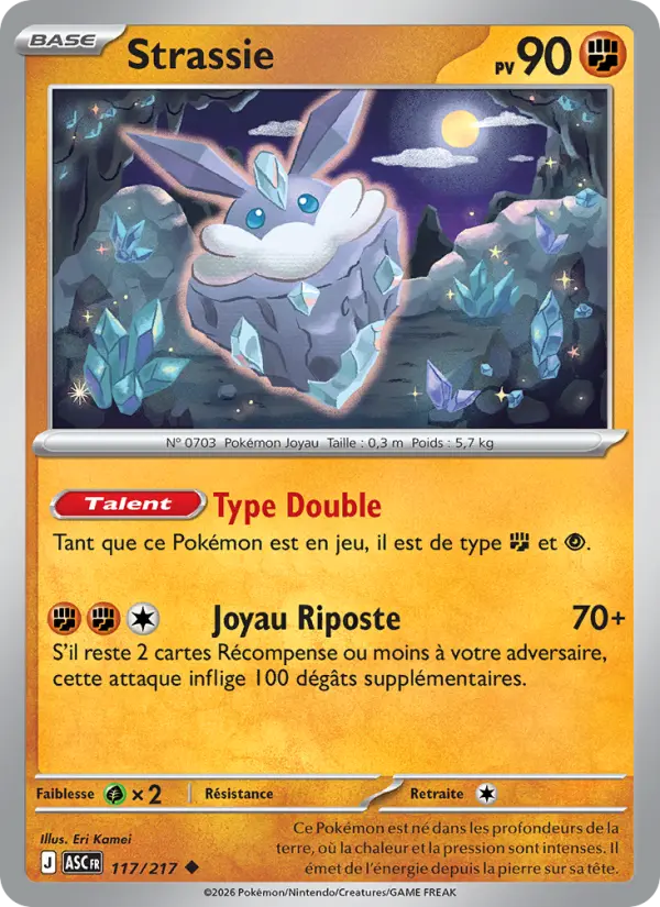 Strassie — Carte Pokémon 117 Héros Transcendants