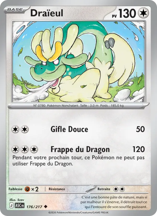 Draïeul — Carte Pokémon 176 Héros Transcendants