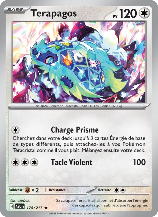 Terapagos — Carte Pokémon 178 Héros Transcendants