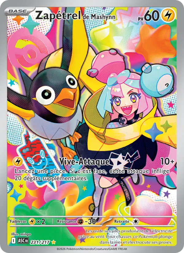 Zapétrel de Mashynn — Carte Pokémon 231 Héros Transcendants