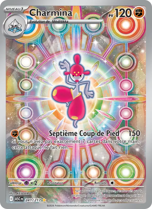 Charmina — Carte Pokémon 241 Héros Transcendants