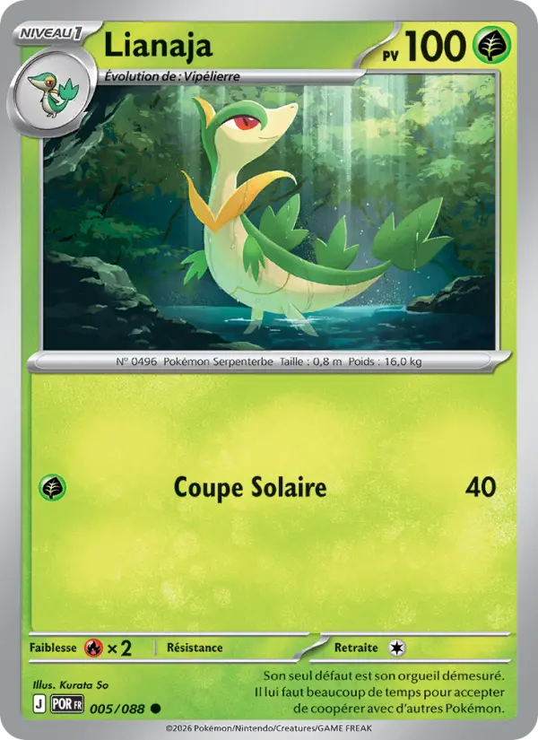 005/088 - Lianaja — Carte Pokémon ME03 PlayShop