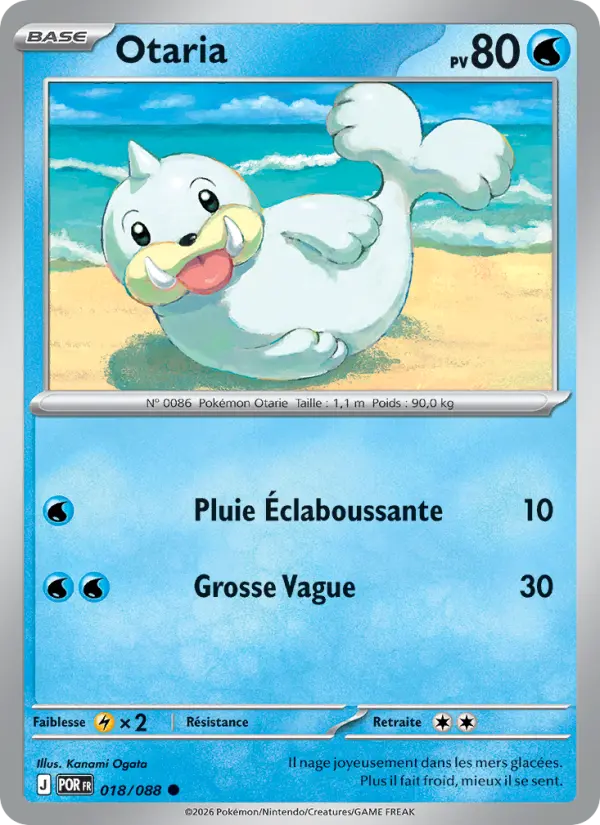 018/088 - Otaria — Carte Pokémon ME03 PlayShop