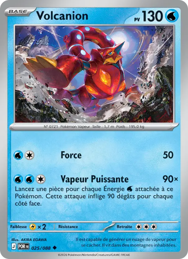 025/088 - Volcanion — Carte Pokémon ME03 PlayShop