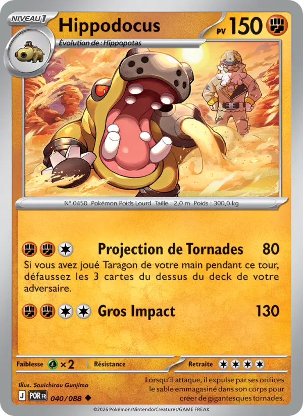 040/088 - Hippodocus — Carte Pokémon ME03 PlayShop