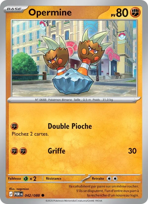 042/088 - Opermine — Carte Pokémon ME03 PlayShop