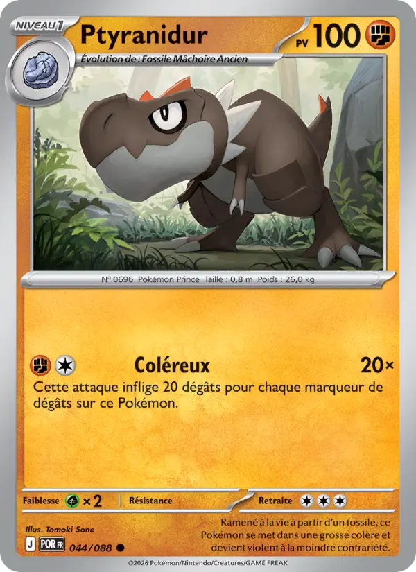 044/088 - Ptyranidur — Carte Pokémon ME03 PlayShop